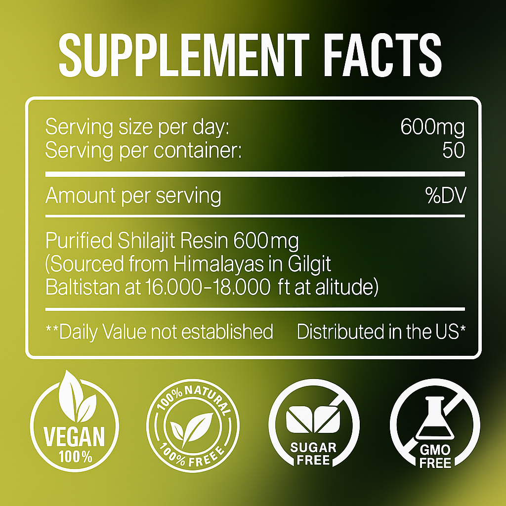 VELARIS™  Pure Shilajit Resin